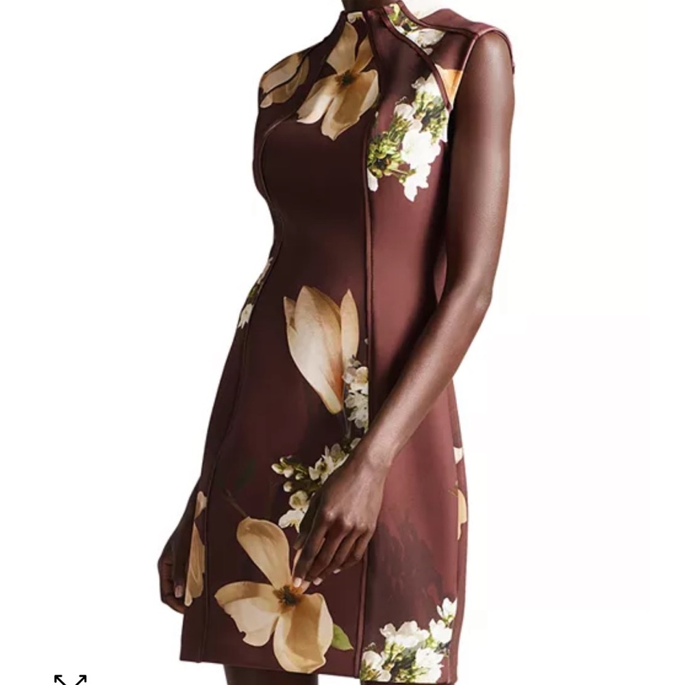 Ted Baker Zassha bodycon floral dress size 8 NWOT